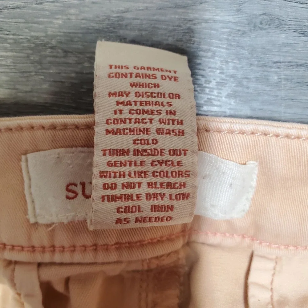 Sundance Always In Style Chino Pants Women 6 Tan Cotton Stretch Casual Coastal